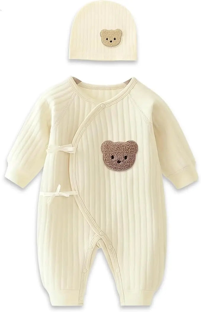 Boys Girls Bodysuit Newborn Winter Onesie Clothes Cotton Toddler Home Wear 0-6M Thickened Spring and Autumn Clothing