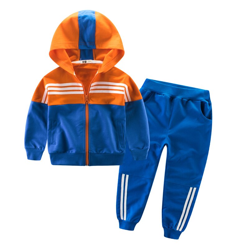Kids Sport Clothing Sets Children Boys Girls Baby Casual Tracksuit Cotton Zipper Jacket Pants Suit Infant Spring Autumn