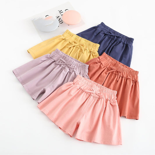 Summer New Girl's Trousers Skirt Cotton Shorts Children's Clothing Shorts Beach Summer Shorts Skirt