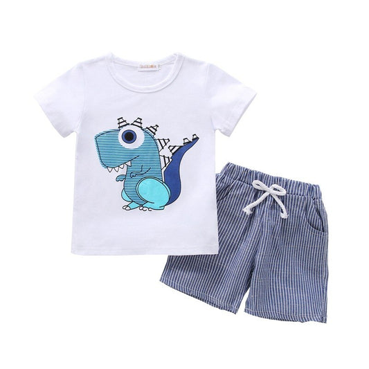 Hot Sale Brand Boys Clothing Set Children Summer Boys Clothes Cartoon Kids Boy Clothing Set T-shit+Pants Cotton sets
