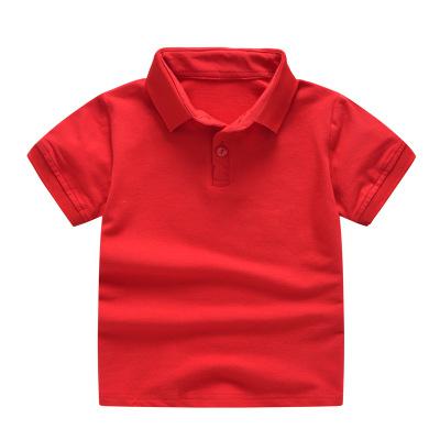 2021 New Children's Summer Cotton Short Sleeved Shirt Baby Boys Girls Solid Color Polo Shirt 2-7Y Kids Brand Polo Clothes Out