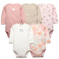 Baby Boy Bodysuits 5 Pieces Newborn Clothes Set Toddler Baby Girl Clothing 100% Cotton Soft Infant New Cartoon Bebe Jumpsuits