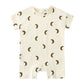 Summer Short Sleeved Baby Rompers 0-2Y Striped Onesies for Newborn Baby Boy Infant Girl Moon Printed Jumpsuit Baby Clothing