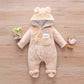 Autumn and Winter New Baby Plush Climbing Clothes Baby Warm and Thick Cartoon Dog Rabbit Cute Cotton Clothes for 0-2 Years