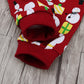 Two-piece Suit Pajamas For Toddler Kids Baby Christmas Snowman Print Sleepwear T-shirt Pants Outfits Clothes Comfort Pajamas Set