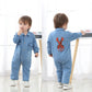 Denim Baby Clothes Boys Girls Rompers Long Sleeve Solid Denim Romper Kids Casual Jumpsuit