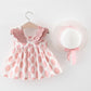 Summer Baby Clothes Baby Rompers New Summer Clothes Fashion Cute Cherry Prints Kids Clothing Rompers Dress With Hat