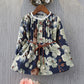 Humor Bear Girls&#39; Dresses 2022 Autumn New Style Children Baby Kids Clothing Loose Ruffle Splicing Girl Fashionable Dress
