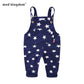 Mudkingdom Little Boy Girl Overalls Pants Cotton Stars Letter Children Bib Overall Trousers Kids Clothes Spring Autumn Clothing