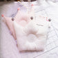 1Pcs Baby Pillows Cute Cartoon Pillow Anti Deflection Head Geometric Crown Shaped Breathable Infant Pillow Nursing Sleep Support