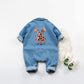 Denim Baby Clothes Boys Girls Rompers Long Sleeve Solid Denim Romper Kids Casual Jumpsuit