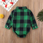 Citgeett Spring Newborn Baby Boys Girls Plaid Jumpsuit Bodysuit Cotton Clothes Autumn Outfits Clothing