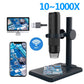 1600X 1000X Wifi Electronic Handheld Portable Digital USB Interface Electron Stereo Microscopes 8 LED Bracket For Android IOS PC