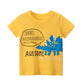 Yocute Children&#39;s T-shirt Summer 2022 New Kids Clothing Cotton Boys Clothes Casual Style Cartoon Dragon Boy Oversized T-shirt