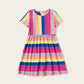 PatPat New Arrival Summer 3-piece Unicorn Allover Striped Print Solid Dresses Children&#39;s Clothing