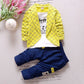 Spring Kids Fashion Clothes Baby Boy Girl Cotton Jacket Pants 2pcs/sets Autumn Children Infant Casual Clothing Toddler Tracksuit