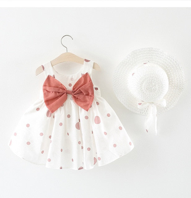 Summer Baby Clothes Baby Rompers New Summer Clothes Fashion Cute Cherry Prints Kids Clothing Rompers Dress With Hat