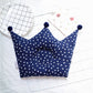 1Pcs Baby Pillows Cute Cartoon Pillow Anti Deflection Head Geometric Crown Shaped Breathable Infant Pillow Nursing Sleep Support