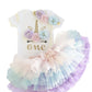 Unicorn Party Dresses For 1 Year Baby Girl Birthday Outfits Clothes Tutu Cake Smash Dresses Infant Christening Gowns 12 Months