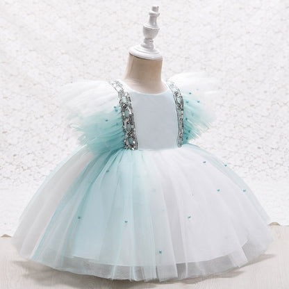 Yoliyolei Spanish Lolita Baby Dress Embroidery Girls Gowns Kids Child Princess 1st Birthday Party Clothes New Born Girls Dresses