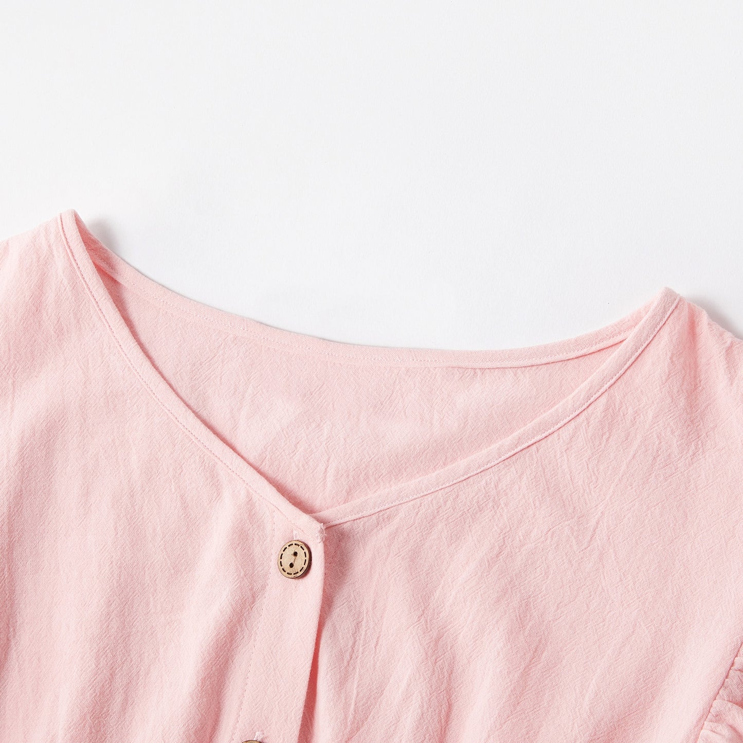 PatPat Mosaic Flutter-sleeve Pink Stitching White Floral Matching Midi Dresses