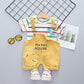 Summer Baby Short Sleeve Clothing Boys and Girls Cotton Tracksuit Striped Top+Overalls For Toddler Children Casual Clothing