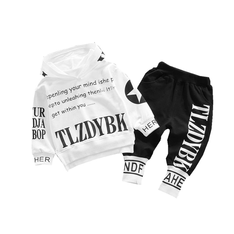 Fashion Spring Autumn Baby Clothes For Girls Children Hoodies Pants 2Pcs/sets Toddler Casual Boys Clothing Sets Kids Tracksuits