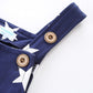 Mudkingdom Little Boy Girl Overalls Pants Cotton Stars Letter Children Bib Overall Trousers Kids Clothes Spring Autumn Clothing