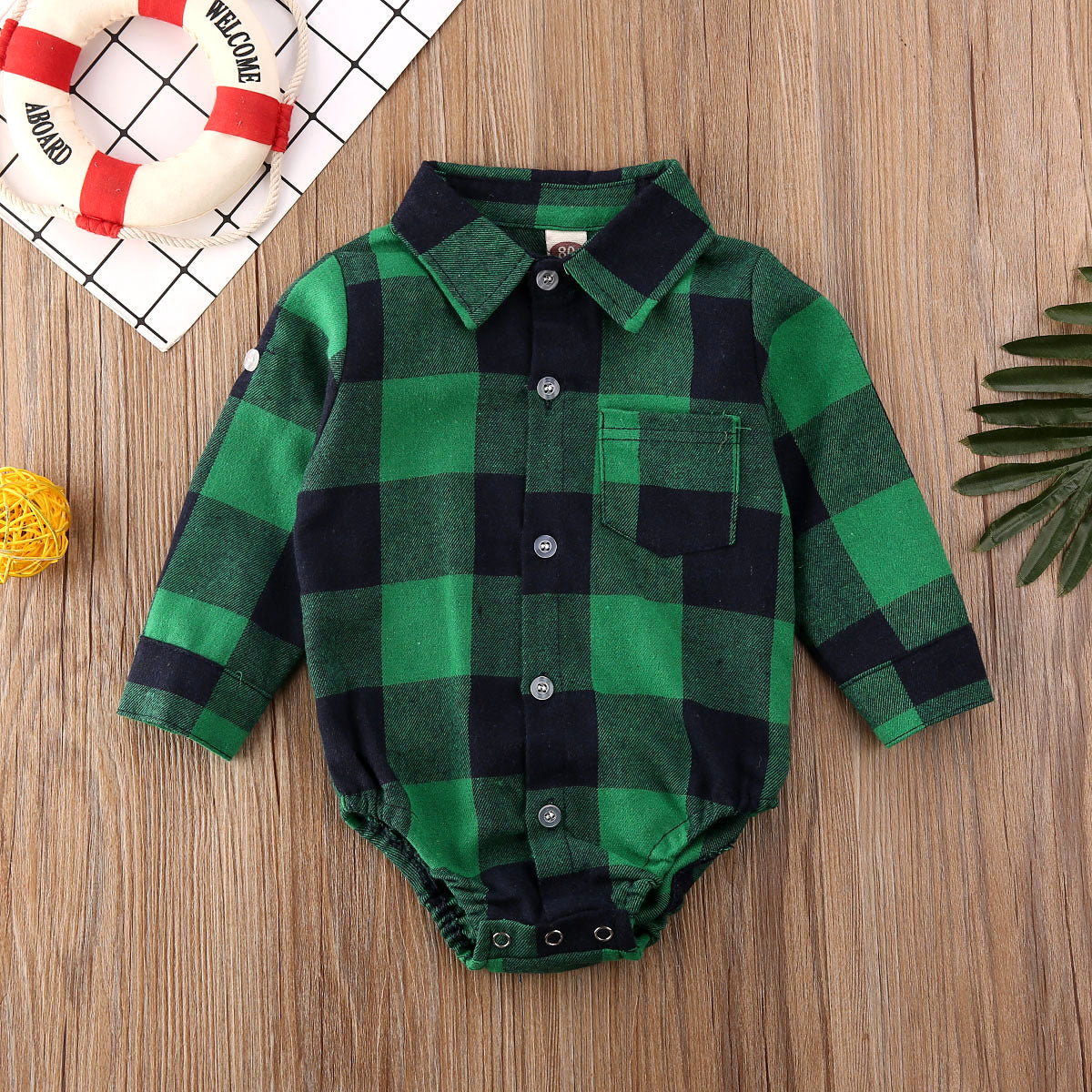 Citgeett Spring Newborn Baby Boys Girls Plaid Jumpsuit Bodysuit Cotton Clothes Autumn Outfits Clothing