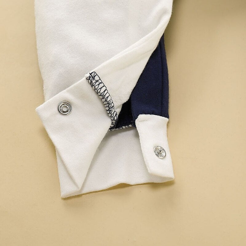 Fashion Newborn Toddler Infant Baby Boys Romper Long Sleeve Jumpsuit Playsuit Little Boy Outfits Black Clothes