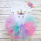 Unicorn Party Dresses For 1 Year Baby Girl Birthday Outfits Clothes Tutu Cake Smash Dresses Infant Christening Gowns 12 Months
