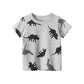 Yocute Children&#39;s T-shirt Summer 2022 New Kids Clothing Cotton Boys Clothes Casual Style Cartoon Dragon Boy Oversized T-shirt