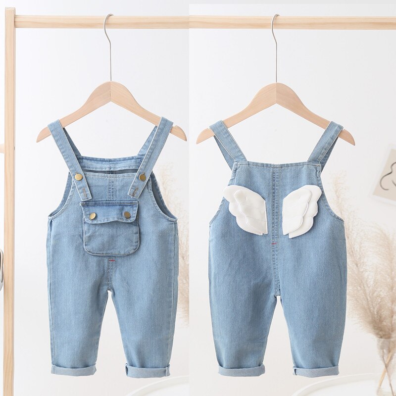 IENENS Kids Baby Girls Clothes Clothing Trousers Jumpsuit Playsuit Toddler Infant Girl Long Pants Denim Jeans Overalls Dungarees