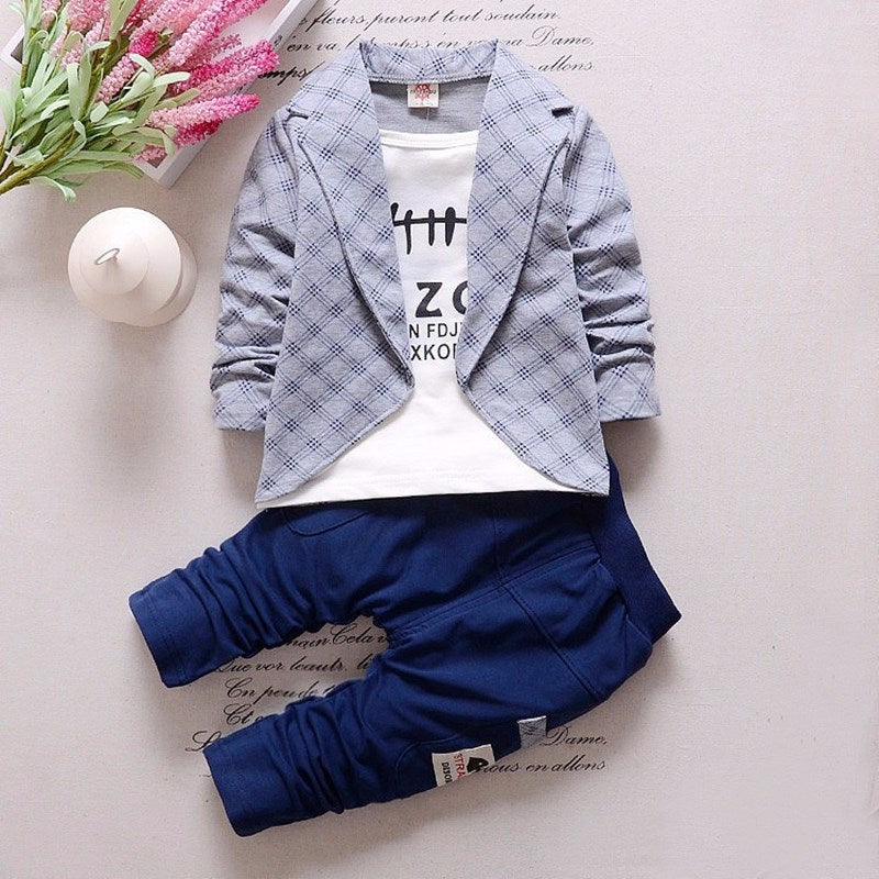 Spring Kids Fashion Clothes Baby Boy Girl Cotton Jacket Pants 2pcs/sets Autumn Children Infant Casual Clothing Toddler Tracksuit
