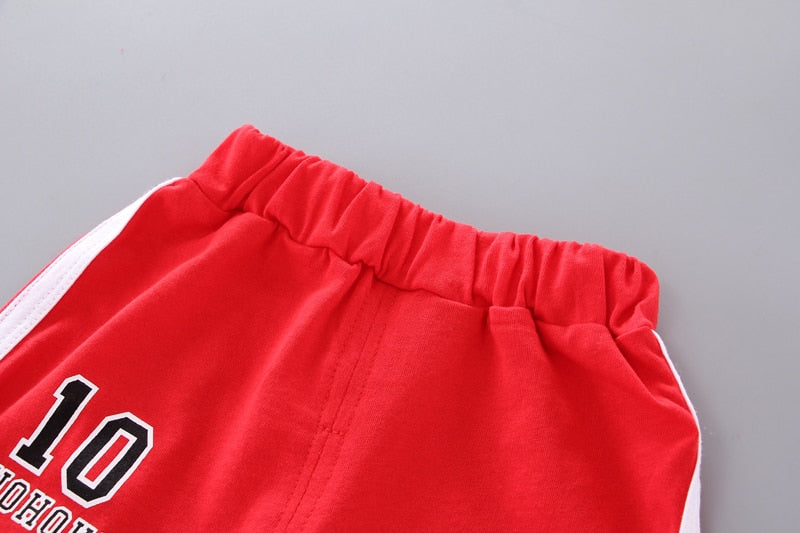 IENENS Boy Girl Football Kit Clothing Sets Vest + Shorts Boy Suit Toddler Sleeveless Tracksuit Kids Baby Basketball Clothes