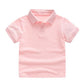 2021 New Children&#39;s Summer Cotton Short Sleeved Shirt Baby Boys Girls Solid Color Polo Shirt 2-7Y Kids Brand Polo Clothes Out