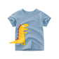 2020 Summer Boys T Shirts Clothing Short Sleeve 100% Cotton Dinosaur Cartoon Children T Shirts Girls 2-8Y High Quality Kids Tees