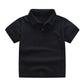 2021 New Children&#39;s Summer Cotton Short Sleeved Shirt Baby Boys Girls Solid Color Polo Shirt 2-7Y Kids Brand Polo Clothes Out