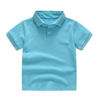 2021 New Children&#39;s Summer Cotton Short Sleeved Shirt Baby Boys Girls Solid Color Polo Shirt 2-7Y Kids Brand Polo Clothes Out