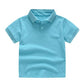 2021 New Children&#39;s Summer Cotton Short Sleeved Shirt Baby Boys Girls Solid Color Polo Shirt 2-7Y Kids Brand Polo Clothes Out