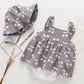 Summer Baby Clothes Baby Rompers New Summer Clothes Fashion Cute Cherry Prints Kids Clothing Rompers Dress With Hat