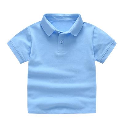 2021 New Children&#39;s Summer Cotton Short Sleeved Shirt Baby Boys Girls Solid Color Polo Shirt 2-7Y Kids Brand Polo Clothes Out