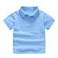 2021 New Children&#39;s Summer Cotton Short Sleeved Shirt Baby Boys Girls Solid Color Polo Shirt 2-7Y Kids Brand Polo Clothes Out