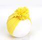 New Fashion Flower Baby Hat Newborn Elastic Baby Turban Hats for Girls 10 Colors Cotton Infant Beanie Cap 1 PC