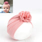 New Fashion Flower Baby Hat Newborn Elastic Baby Turban Hats for Girls 10 Colors Cotton Infant Beanie Cap 1 PC