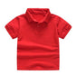 2021 New Children&#39;s Summer Cotton Short Sleeved Shirt Baby Boys Girls Solid Color Polo Shirt 2-7Y Kids Brand Polo Clothes Out