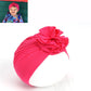 New Fashion Flower Baby Hat Newborn Elastic Baby Turban Hats for Girls 10 Colors Cotton Infant Beanie Cap 1 PC