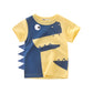 2020 Summer Boys T Shirts Clothing Short Sleeve 100% Cotton Dinosaur Cartoon Children T Shirts Girls 2-8Y High Quality Kids Tees