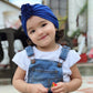 New Fashion Flower Baby Hat Newborn Elastic Baby Turban Hats for Girls 10 Colors Cotton Infant Beanie Cap 1 PC