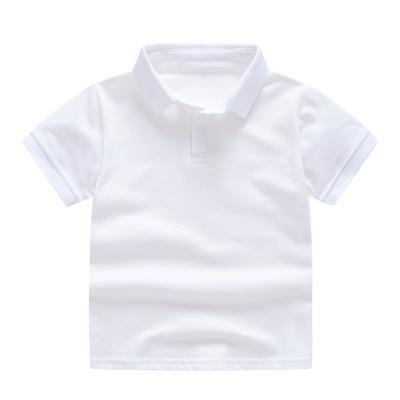 2021 New Children&#39;s Summer Cotton Short Sleeved Shirt Baby Boys Girls Solid Color Polo Shirt 2-7Y Kids Brand Polo Clothes Out